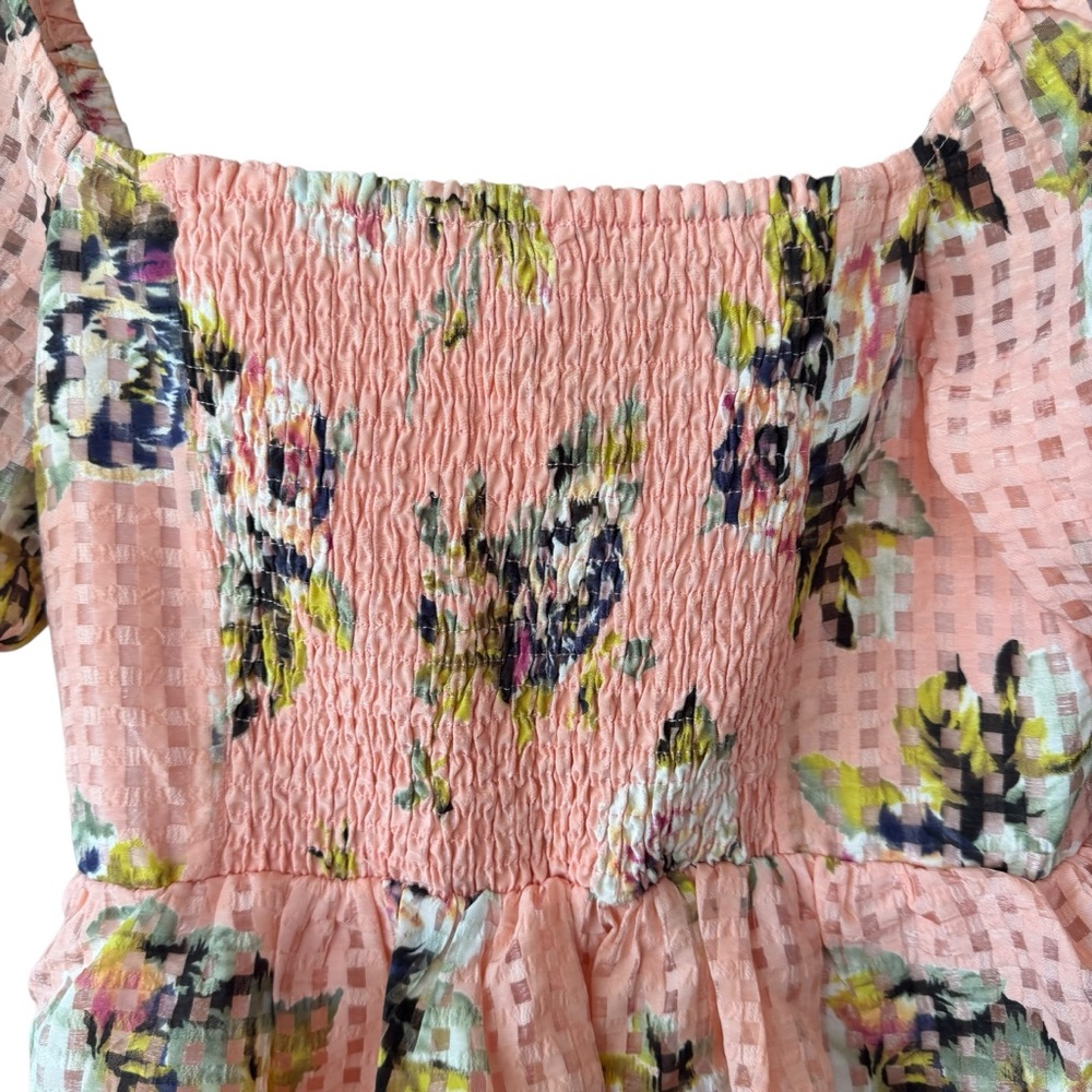 Buddy Love CONNER Short Lace Dress Peach Irish Rose size Medium - Picture 6 of 13